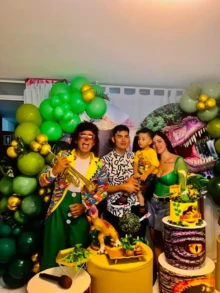 Payaso sorpresita trujillo en fiesta de dinosaurios